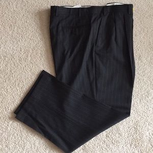 Chaps black pinstripe dress pants 38x29